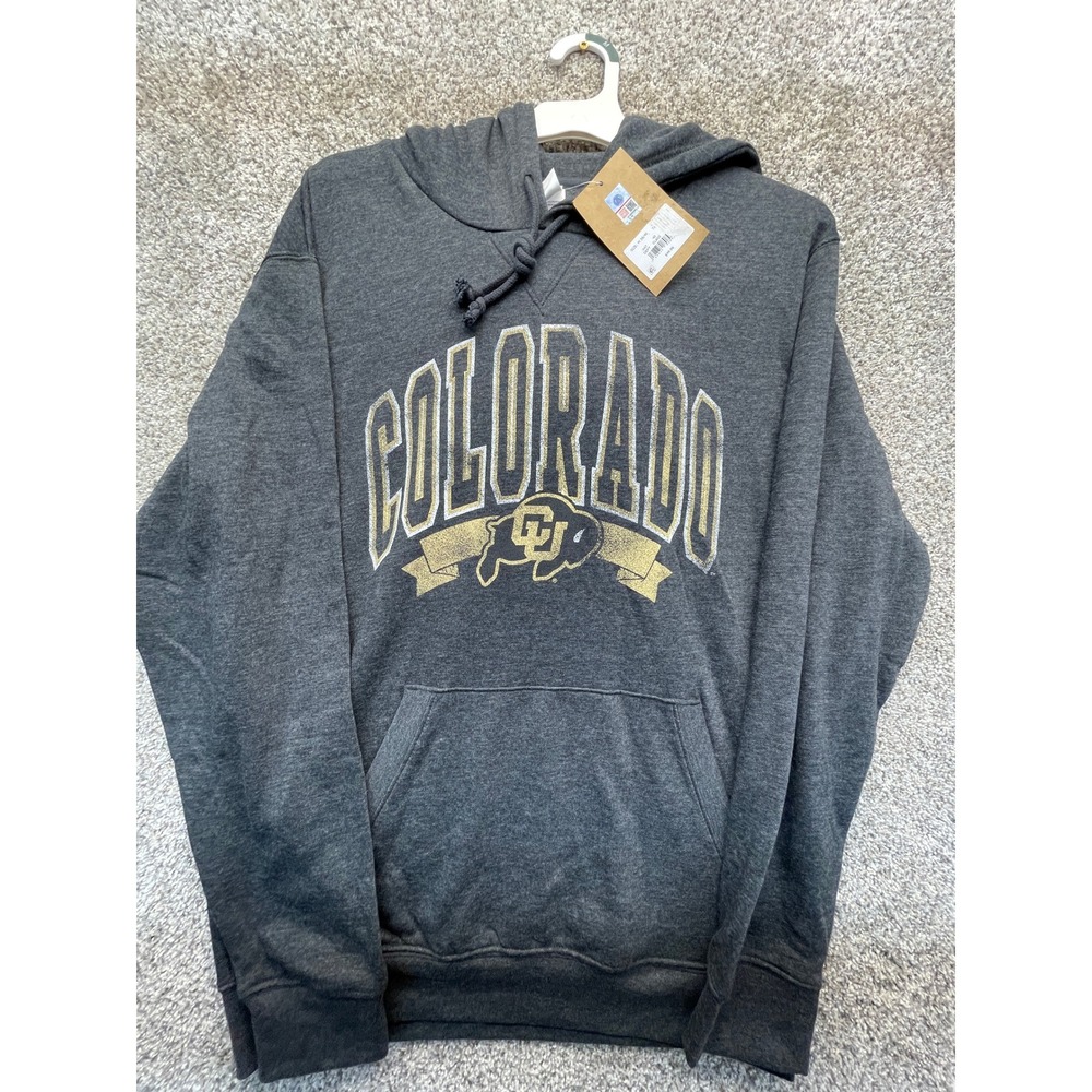 Rivalry Threads Hoodie Mens M Charcoal NEW Colorado Buffaloes NCAA Pullover
